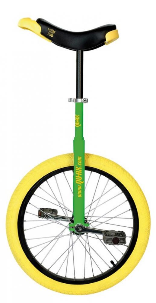 QUAX Einrad Luxus Fahrrad 20" grün Alufelge Reifen gelb