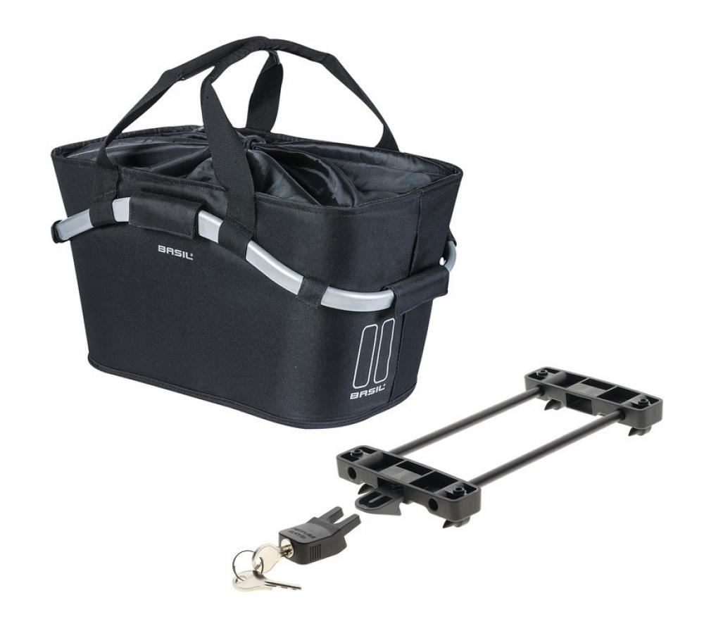 basil city-tasche carryall 2day abnehmbar 50x28x27cm schwarz fahrrad