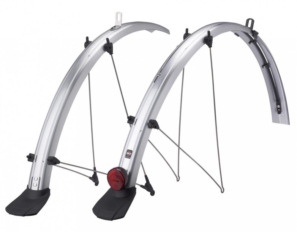 SKS Fahrrad Trekkingbleche 28 Zoll Kabelk. 45mm silber mit