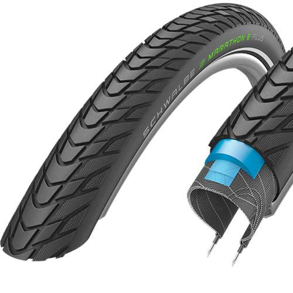 Schwalbe Reifen MarathonE-Plus 27.5x2.00 Zoll  50-584 schwarz Reflex E50 Draht 