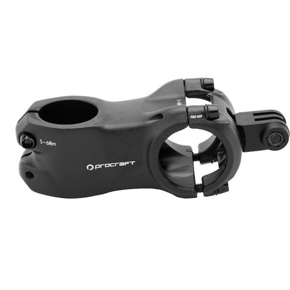 Procraft Vorbau Pro+ II 7° / 80 mm Schwarz - stabiler Ahead-Vorbau für präzises Lenkverhalten