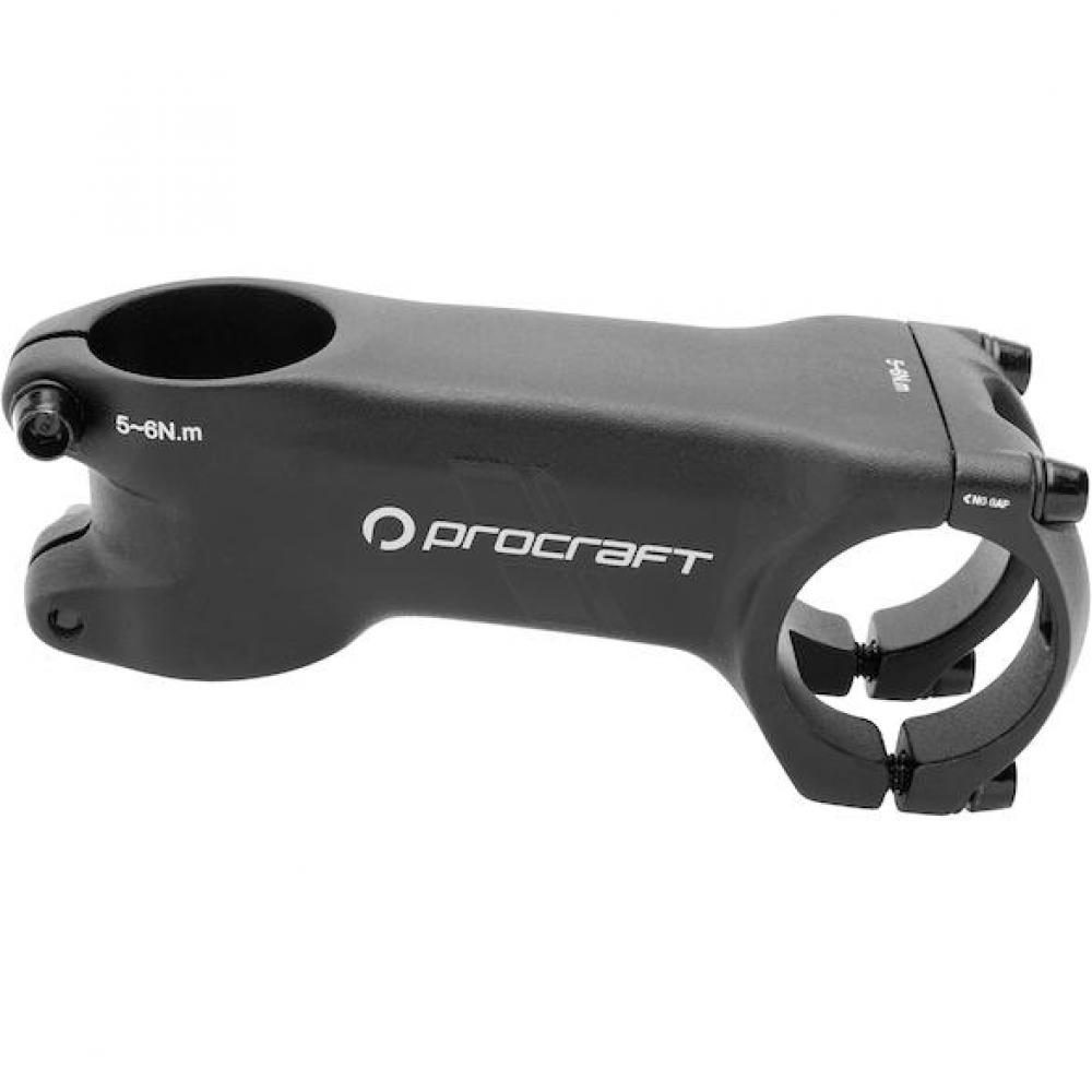 Procraft Vorbau Road Race -7° / 80 mm Schwarz - leichter Rennradvorbau für präzise Lenkung